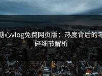 糖心vlog免费网页版：热度背后的零碎细节解析