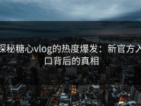 探秘糖心vlog的热度爆发：新官方入口背后的真相