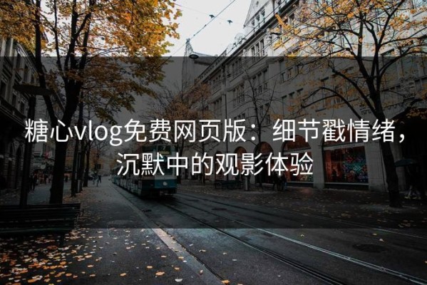 糖心vlog免费网页版：细节戳情绪，沉默中的观影体验