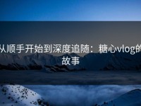 从顺手开始到深度追随：糖心vlog的故事