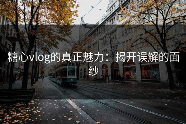 糖心vlog的真正魅力：揭开误解的面纱
