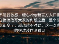 不是我敏感，糖心vlog新官方入口正在悄悄改写大家的判断之后，整个感觉都变了，越想越不对劲，这一次真的很难装作没看见