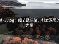 糖心vlog：细节戳情绪，引发深思的力量