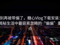 别再被带偏了，糖心Vlog下载安装：揭秘生活中最容易忽略的“偏偏”重点