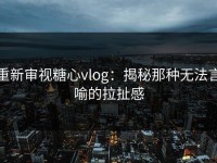 重新审视糖心vlog：揭秘那种无法言喻的拉扯感