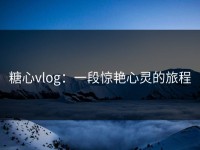 糖心vlog：一段惊艳心灵的旅程