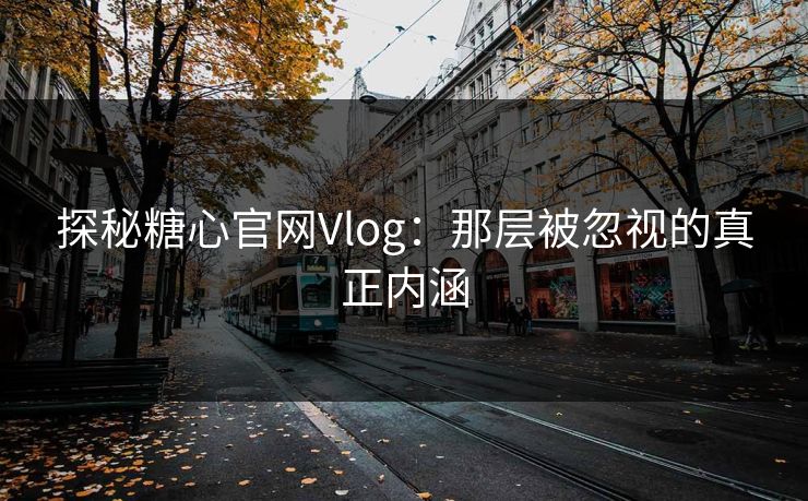 探秘糖心官网Vlog：那层被忽视的真正内涵