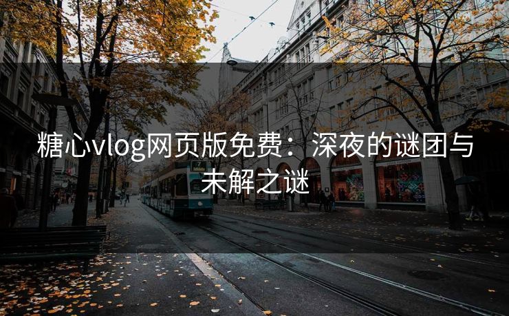 糖心vlog网页版免费：深夜的谜团与未解之谜