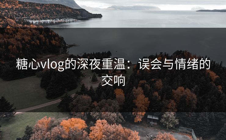 糖心vlog的深夜重温：误会与情绪的交响